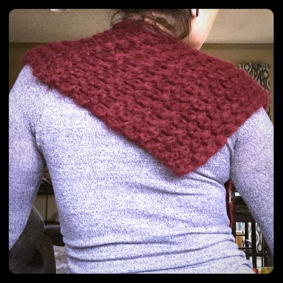 Infinity scarf maroon - Picture 2 of 3